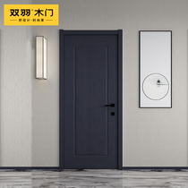 Double down wood door New Chinese indoor door minimalist approb. quaint bedroom door suit door white PE-009