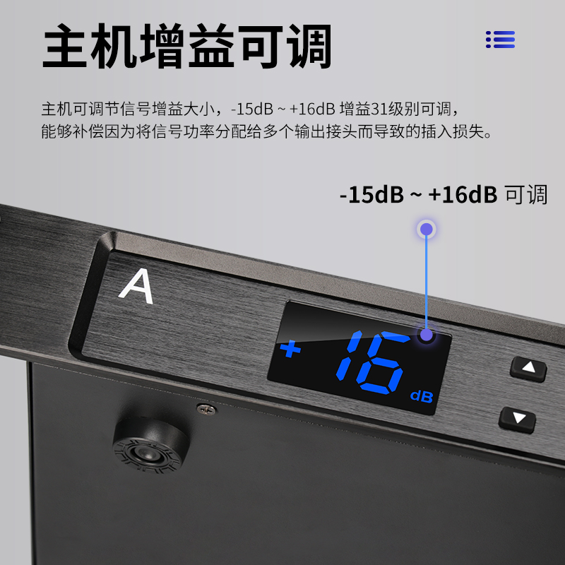 TKL F300话筒天线放大器无线麦克风信号放大强器增强器户外16路-图2