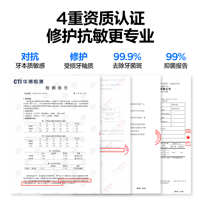 参半羟基磷灰石牙膏脱敏抗敏感官方旗舰店含氟牙膏防蛀牙龋齿90g - 图2