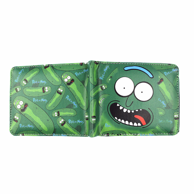 New Anime Cartoon Rick And Morty Short Wallet With Coin Pock-图3