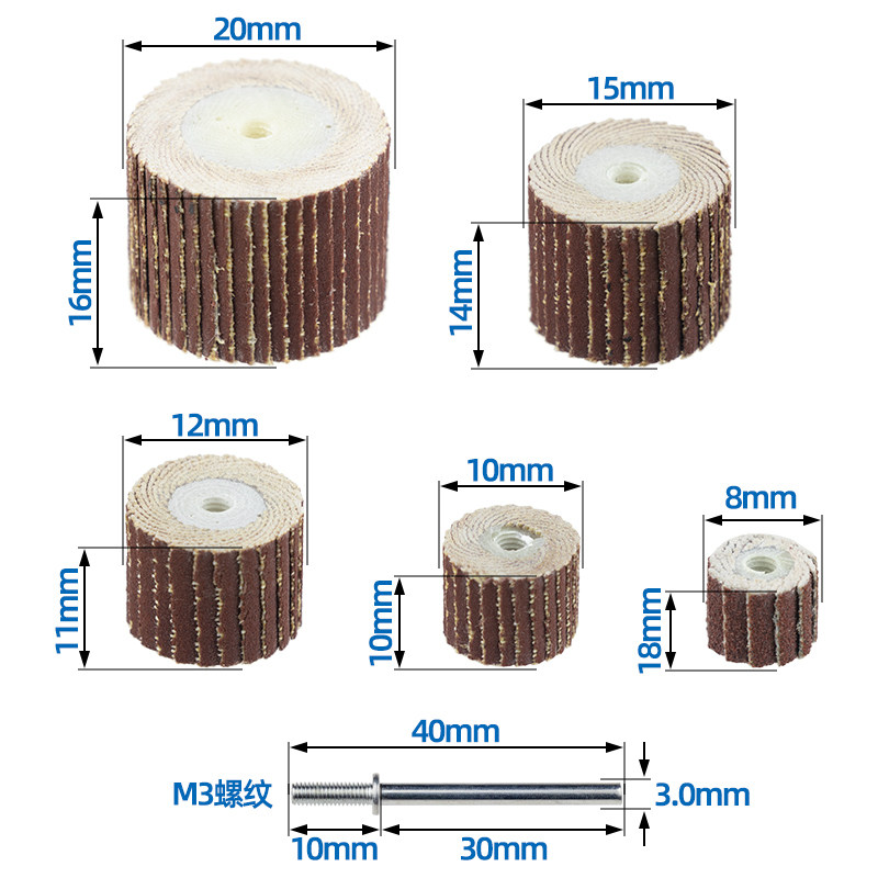 Qiniu louver wheel grinding head metal wood grinding and polishing