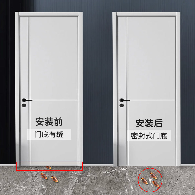 酒店宾馆铝合金门下方自动升降门底密封条缝隙木门隔音防风防尘条_虎窝淘