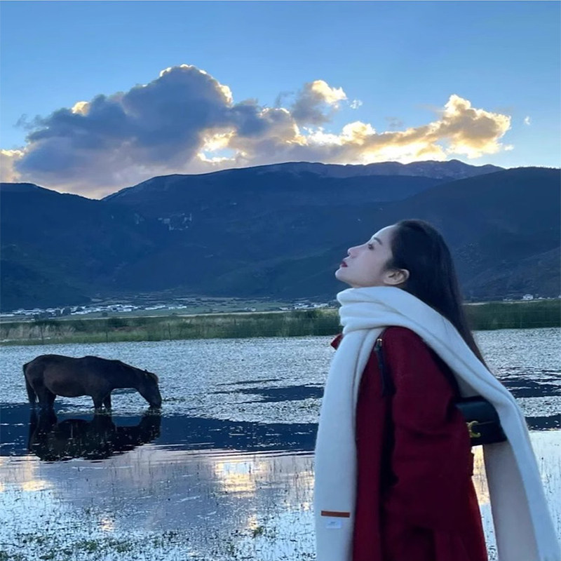  五优家家健光围巾/丝巾/披肩