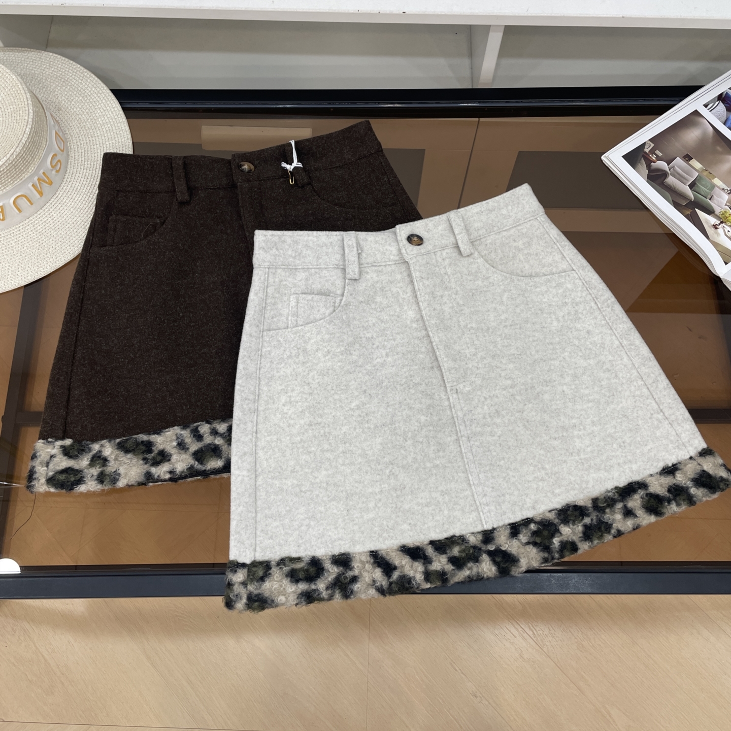 2025年秋季新款休闲百搭A字高腰显瘦时尚韩式辣妹短裙J#26 - 图2