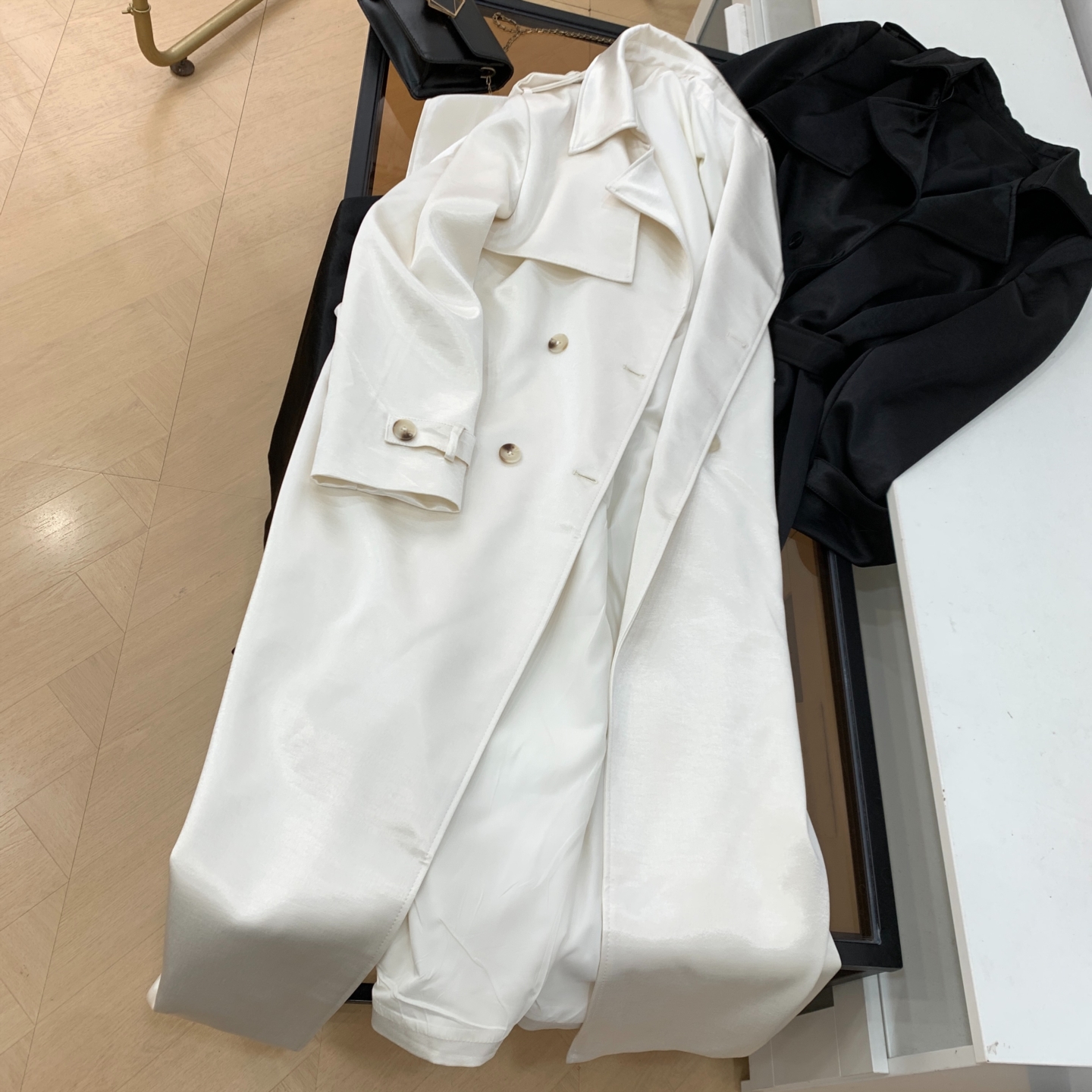 长款外套纯色冬季通勤百搭宽松舒适时尚休闲通勤女 J#31 - 图3