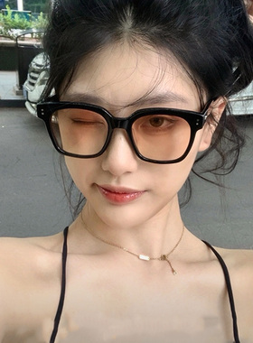 素颜神器！高级感日落色太阳镜