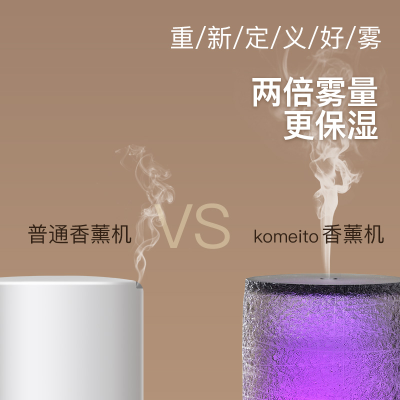 KOMEITO 香薰机加湿器卧室家用自动扩香机办公室桌面七夕女生送礼 - 图1