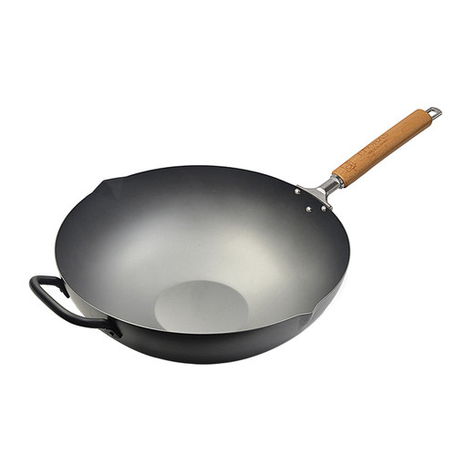 eporas八奈司日本进口家用炒锅极铁锅无涂层不易粘平底炒菜锅 - 图1