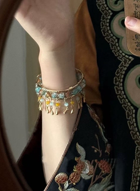 【原创设计】敦煌飞天流苏手镯