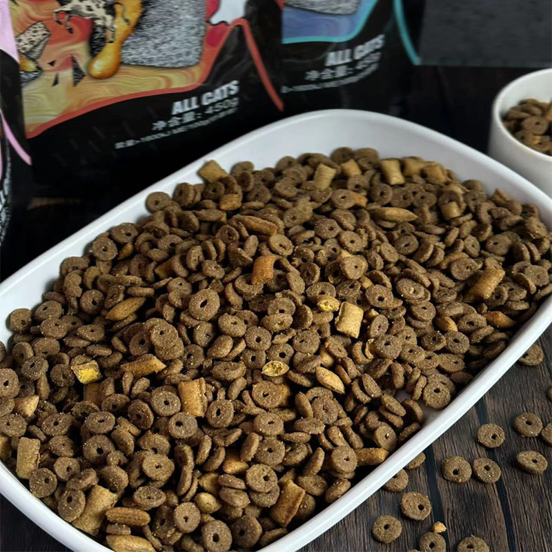 耐威克夹心喵酥450g*3 包猫粮鸡肉味成猫幼猫通用增肥流浪猫主粮 - 图1