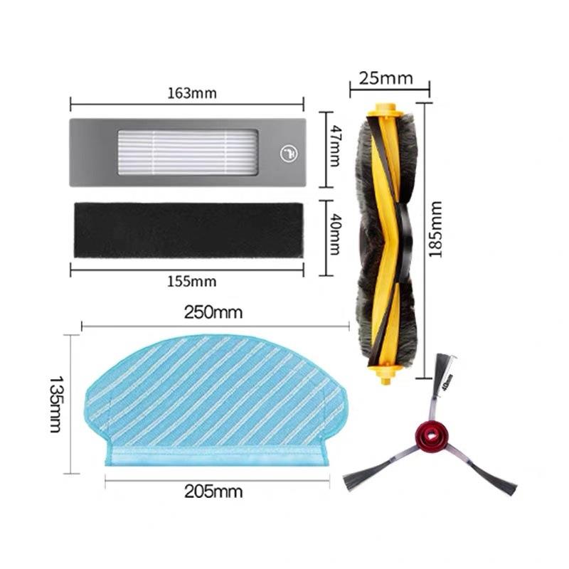 适用科沃斯扫地机配件T5/N5/N8/DJ65/DX55/DV35/DX93滤网抹布边刷 - 图1