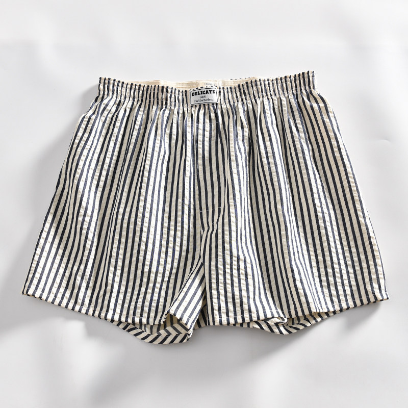 自留两条！亲肤水洗棉！新品男士透气薄款宽松条纹阿罗裤家居短裤,淘宝优惠券,粉丝福利购,淘宝优惠卷