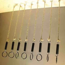 Hanging Clothes Sling Retro Hanging Chain Steel Wire Chain Sub Clothing Shop Rings Hanger Rack upper wall hanger linen