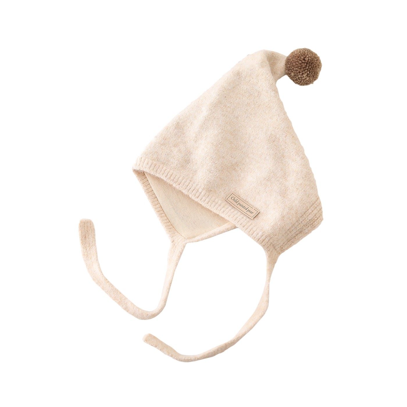 儿童帽子冬天毛线帽可爱洋气尖顶针织护耳帽男女宝宝加厚保暖防风,淘宝优惠券,粉丝福利购,淘宝优惠卷