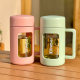 Men's and women's large capacity glass office cups