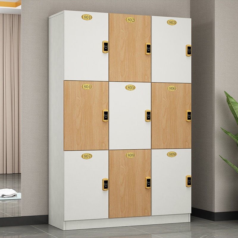 更衣柜健身房木质员工储物柜浴室洗浴中心鞋柜带锁瑜伽美容院柜子,淘宝优惠券,粉丝福利购,淘宝优惠卷