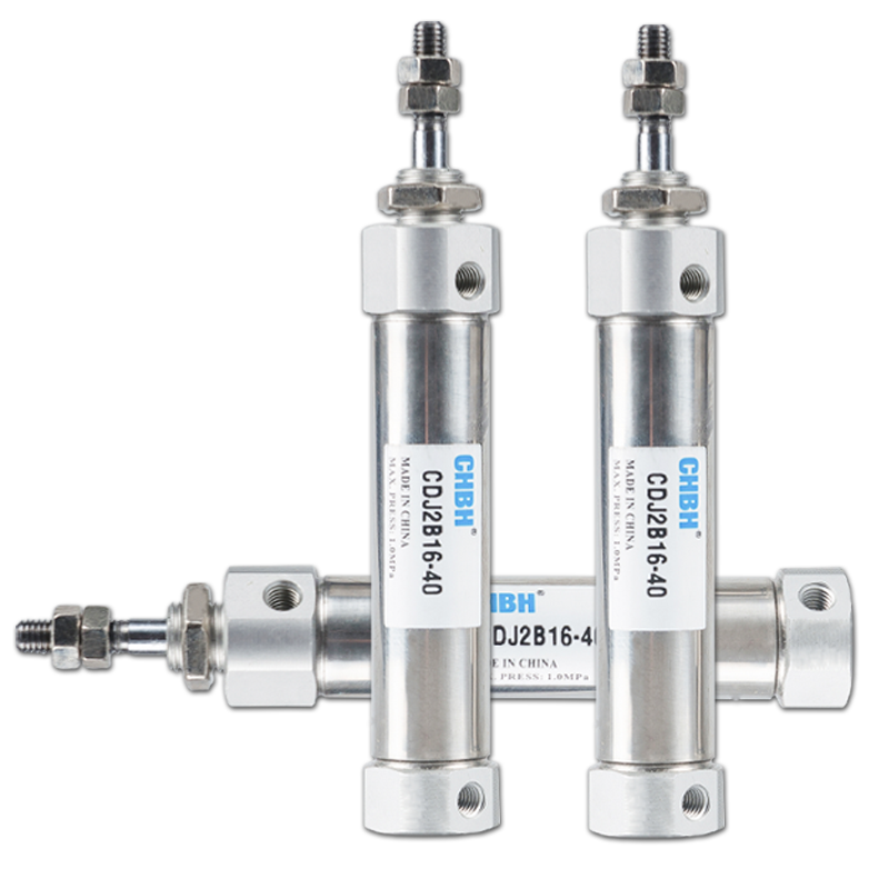 气动小型微型笔型针型短行程不锈钢迷你小气缸CDJ2B16-10/20/5/50 - 图3