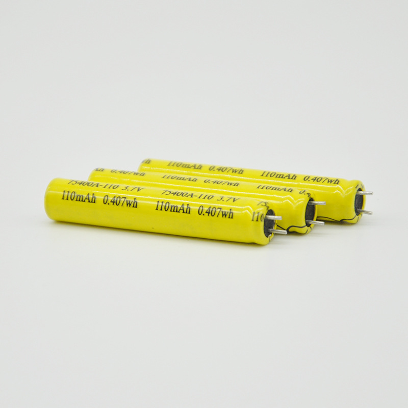 源头厂货75400/110mAh/3.7V 儿童玩具 剃须刀 美容仪 电容锂电池 - 图0