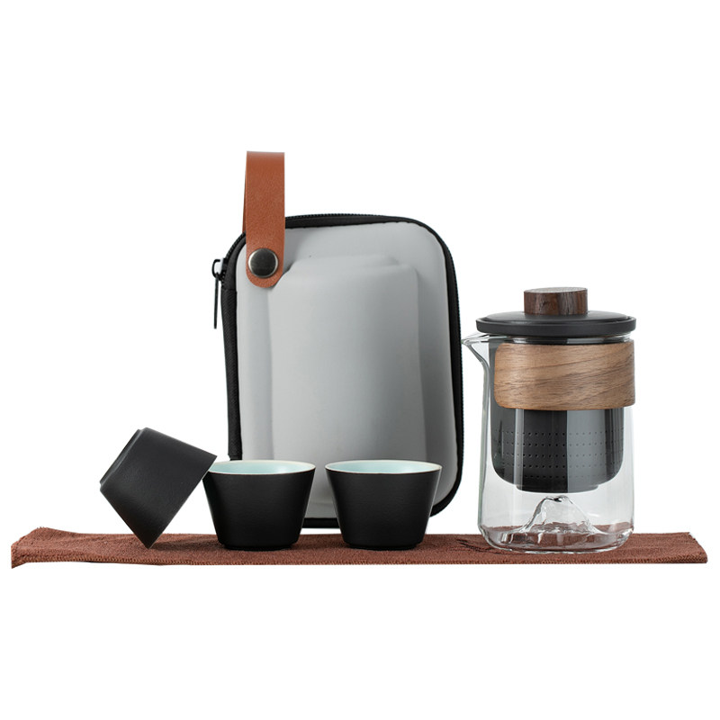 远山便携式旅行茶具小套装户外露营泡茶快客杯个人专用随身包茶盘,淘宝优惠券,粉丝福利购,淘宝优惠卷