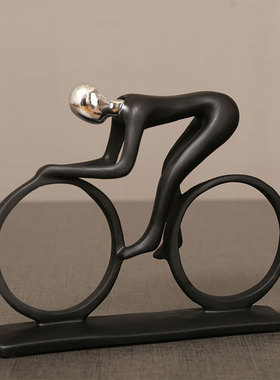 运动人物树脂工艺摆件简约家居装饰品创意电视柜酒柜摆件一件