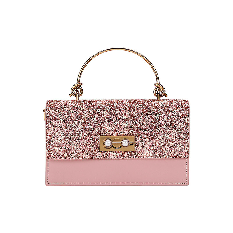 2020春夏新款百搭金属手提单肩包 娇兰卡女士包袋