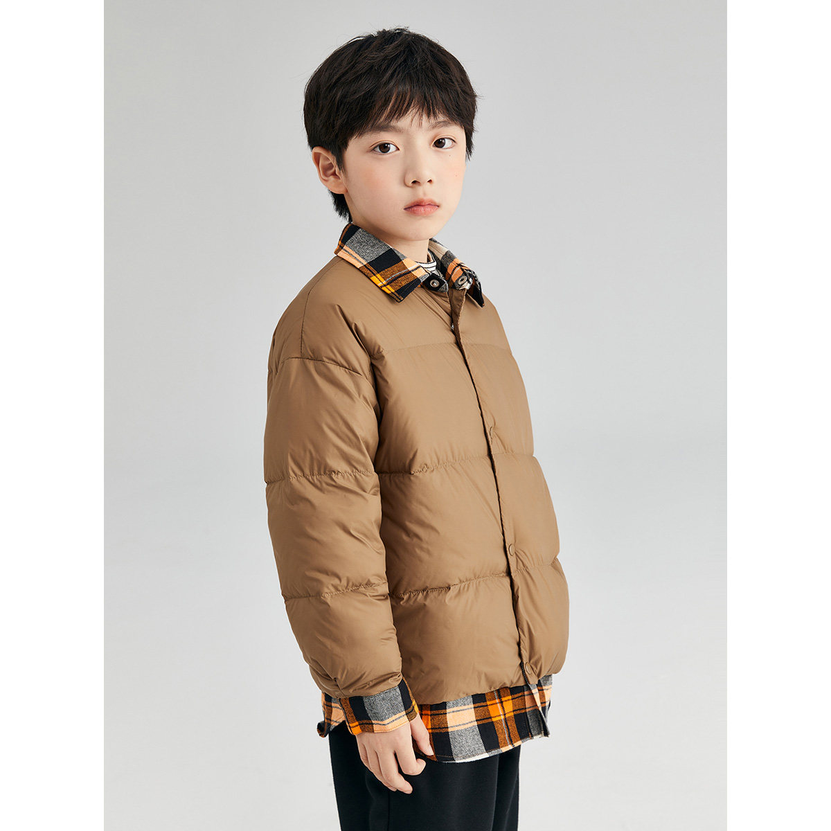 【云朵系列】太平鸟男童轻薄鹅绒衬衫 minipeaceoutlets店羽绒服