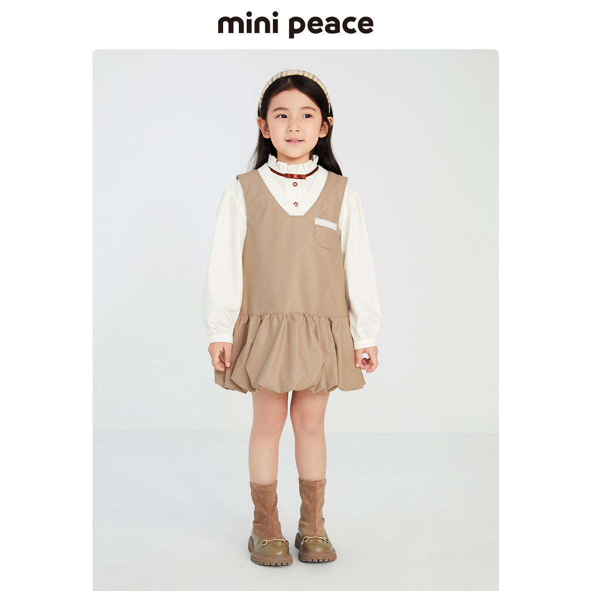 minipeace太平鸟童装女童秋背心裙 minipeaceoutlets店连衣裙