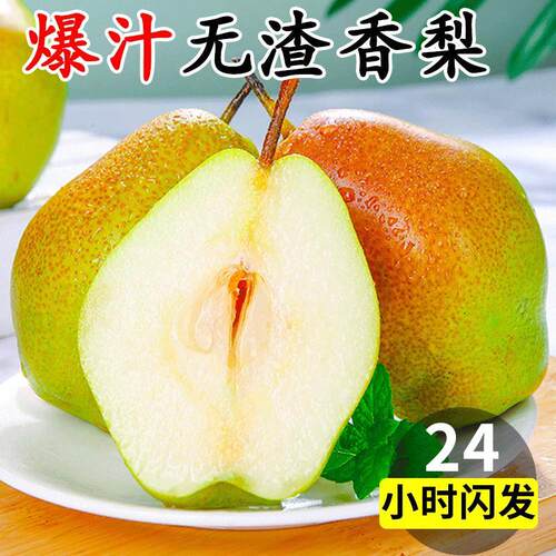 现摘红香酥梨10斤当季梨子新鲜5斤包邮整箱3斤香梨应脆甜多汁时令 - 图1