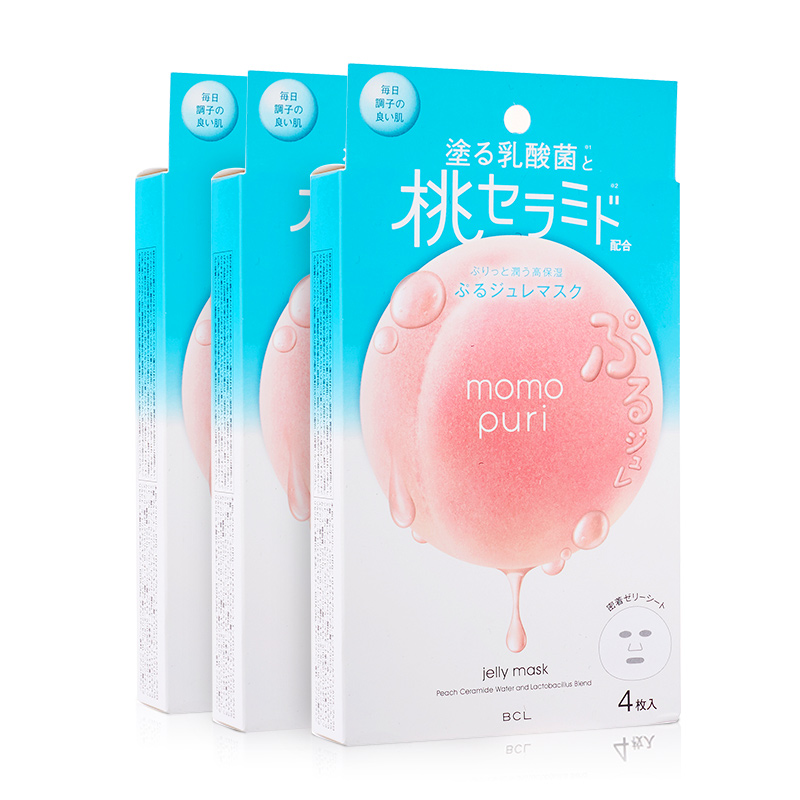momopuri 盒七夕礼物 3 BCL 日本 蜜桃神经酰胺乳酸菌补水净白桃子面膜 momopuri 盒七夕礼物 3 BCL 日本 蜜桃神经酰胺乳酸菌补水净白桃子面膜