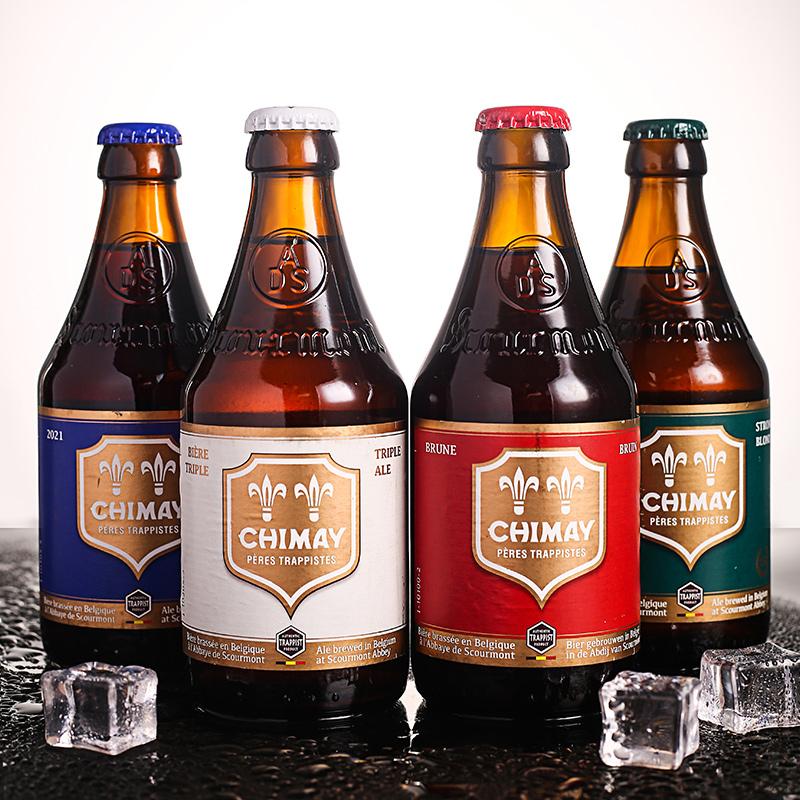 【进口】智美（Chimay）330ml*5瓶比利时修道院精酿蓝帽啤酒组合-图0