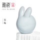 Yaci Ru Kiln Jade Rabbit Tea Pet Small Ornament Sky Blue