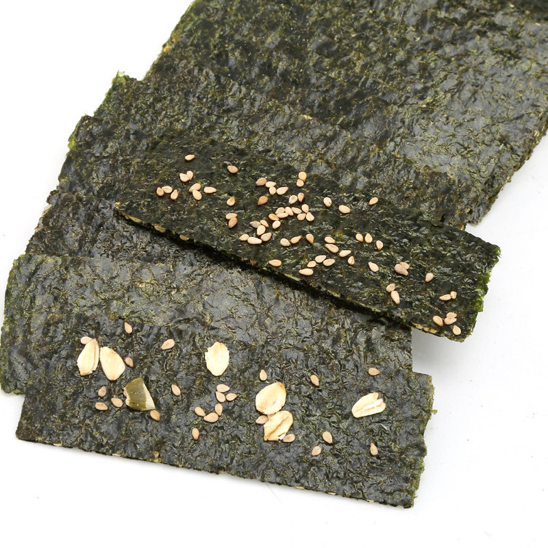 芝麻味海苔夹心脆片大250g包装袋 海头湾海苔系列