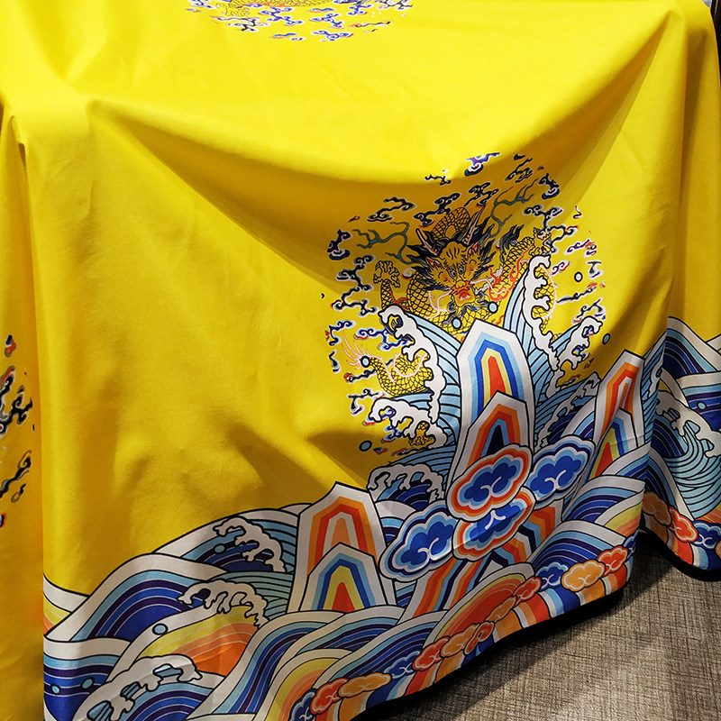 网红款黄袍理发围布发廊专用高档龙袍剪发围单发型师专业不粘发,淘宝优惠券,粉丝福利购,淘宝优惠卷