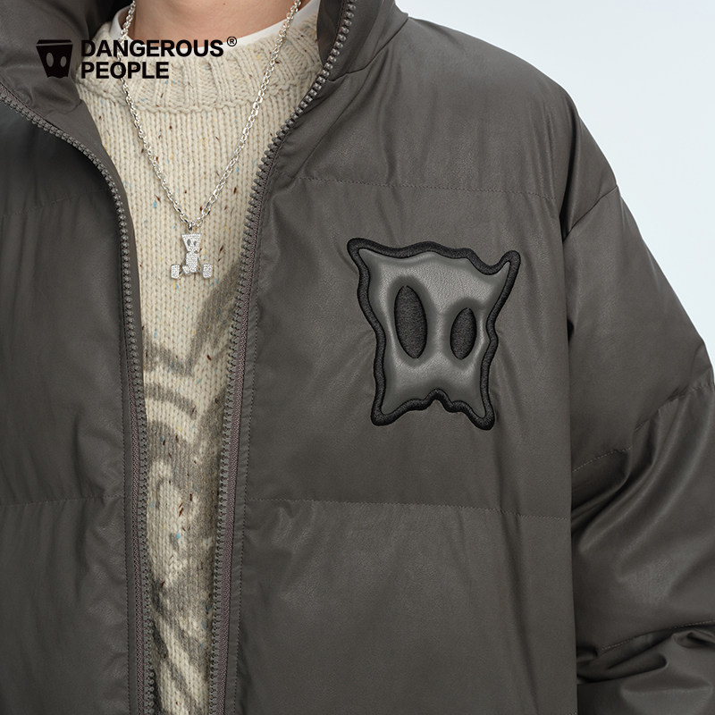 Dangerouspeople薛之谦dsp小眼睛pu棉服冬季宽松百搭潮流厚外套,淘宝优惠券,粉丝福利购,淘宝优惠卷