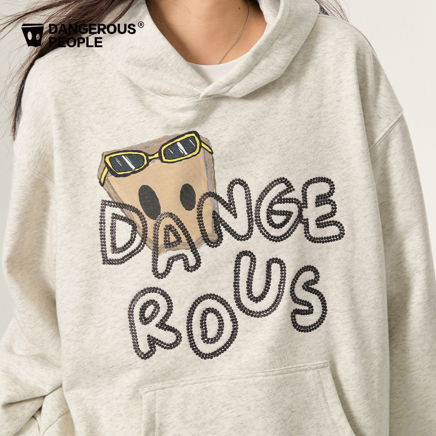 Dangerouspeople薛之谦dsp旅行小D连帽卫衣秋季潮牌百搭全棉上衣