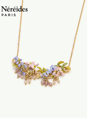 Les Nereides蒙马特1900系列 常春藤与紫藤花 项链