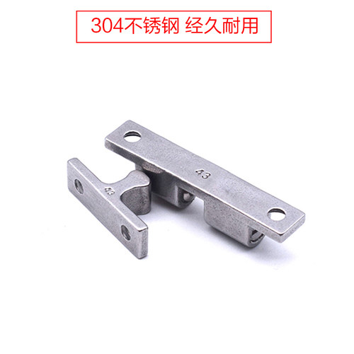 304不锈钢碰珠锌合金C-BCAS32/43/50/70碰珠大力球形扣一字碰锁 - 图2