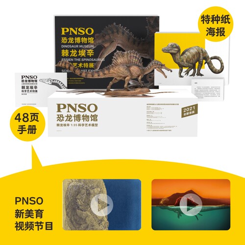 PNSO新版棘龙埃辛恐龙博物馆1:35科学艺术模型 - 图3