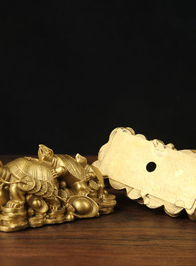 卓好黄铜新款铜三代龟摆件