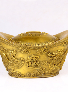 五路财神黄金万两摆件元宝