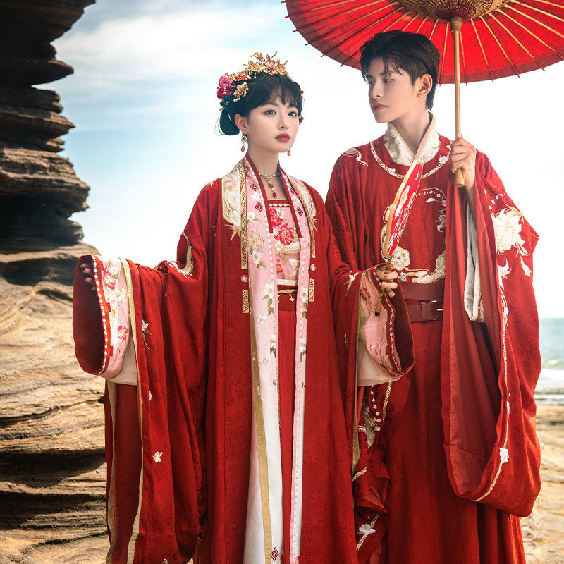 十三余小豆蔻儿[和合花开]大袖婚服 十三余汉服