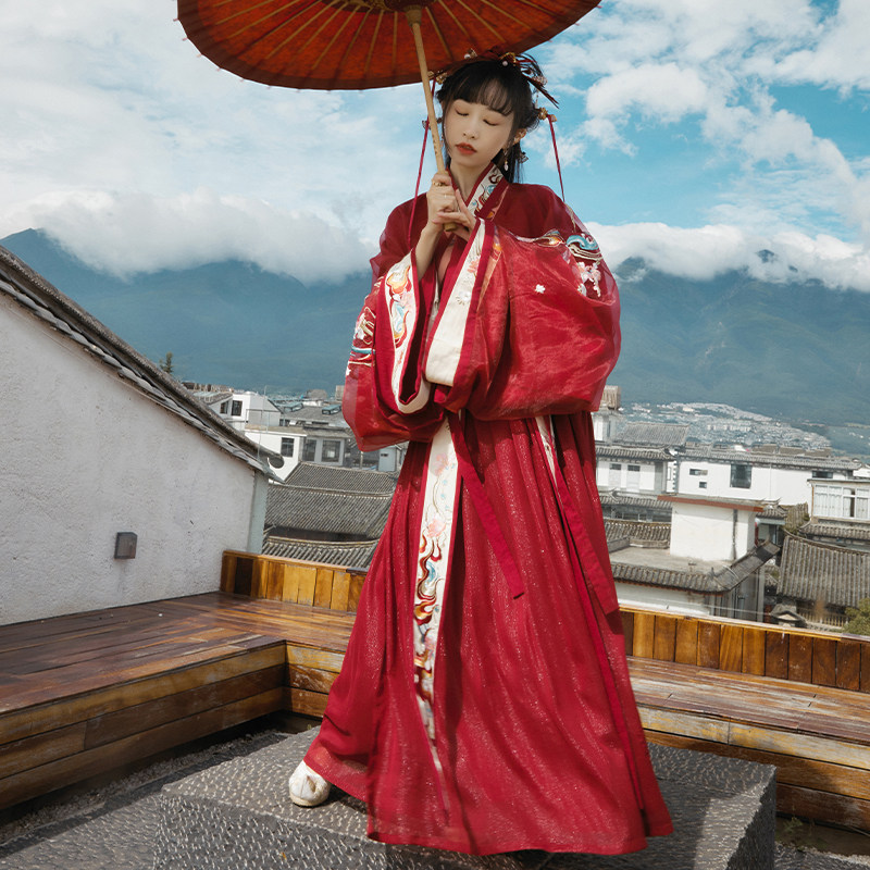 小豆蔻女款汉服婚服 十三余汉服