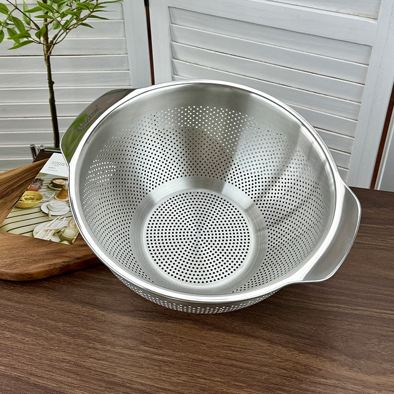 Chockmen卓德铭18/10不锈钢25cm多用沥水篮淘米洗水果篮加高盆筛,淘宝优惠券,粉丝福利购,淘宝优惠卷