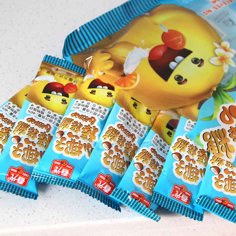 春光小椰子棒棒糖原味56g*椰子糖 韦杰食品糖果