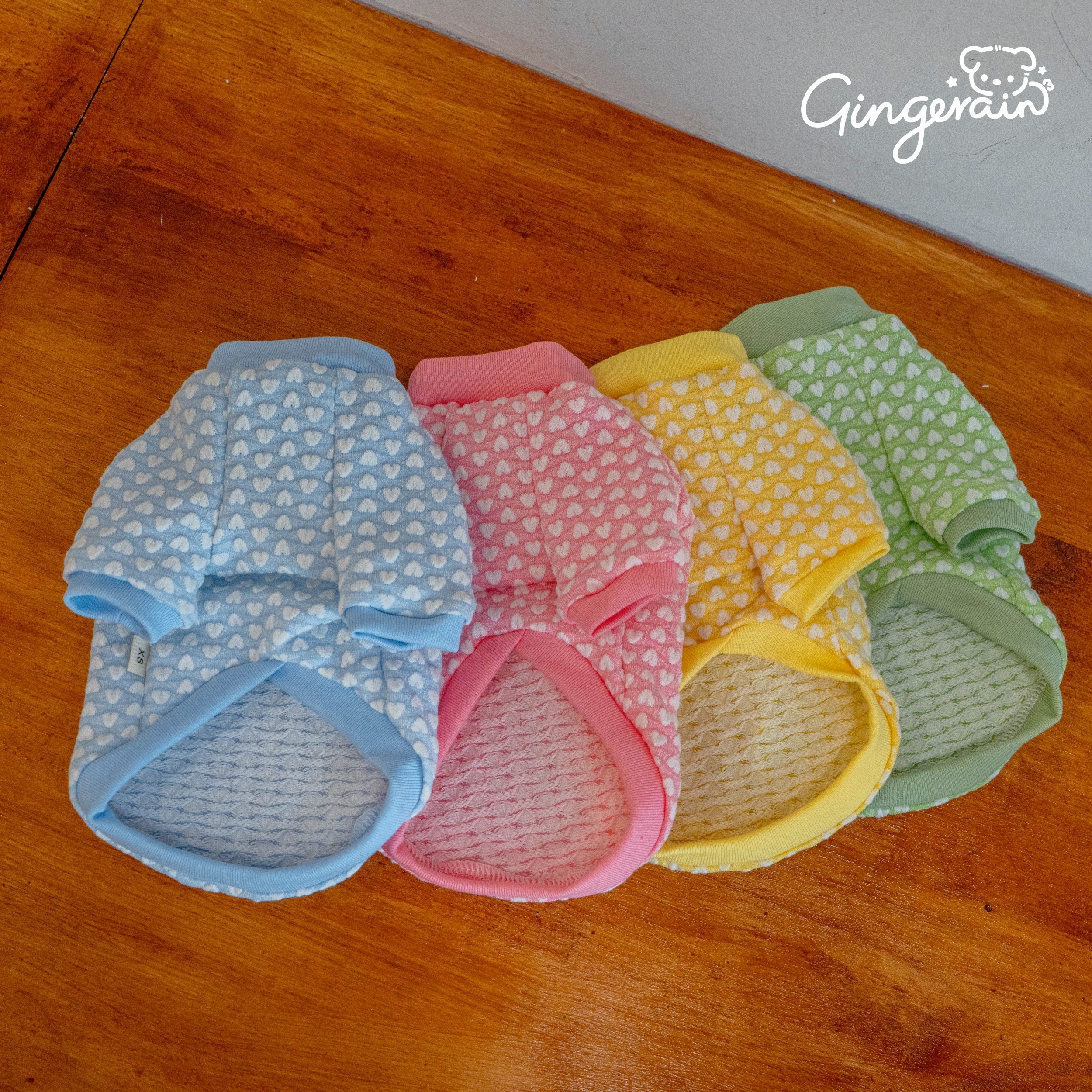 GINGERAIN 早秋打底衫马尔济斯约克夏泰迪T恤心心彩色空调服卫衣,淘宝优惠券,粉丝福利购,淘宝优惠卷