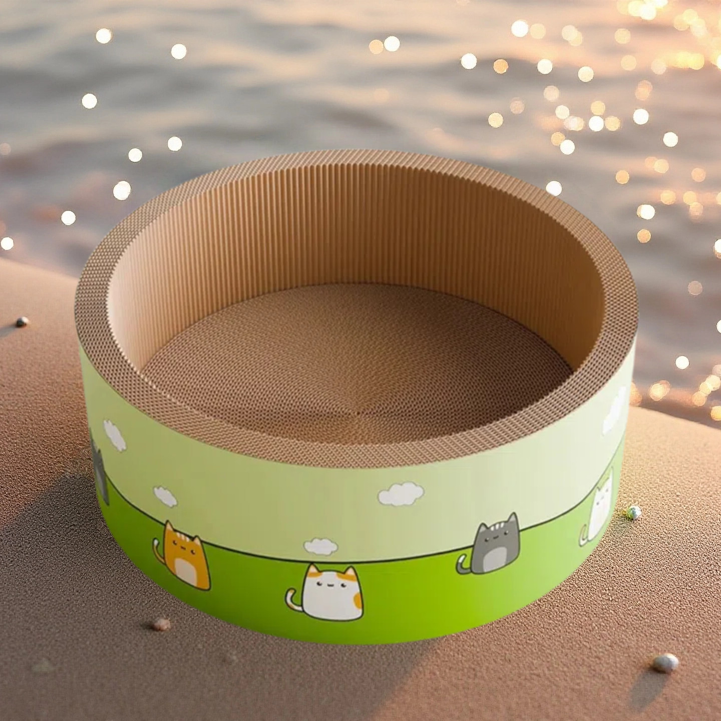 猫抓板猫窝圆形加深猫抓盆园盆猫爪窝防猫爪沙发猫咪磨爪神器用品,淘宝优惠券,粉丝福利购,淘宝优惠卷