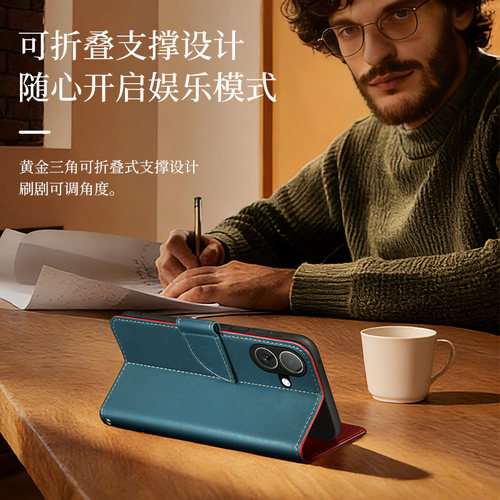 适用于苹果17真皮手机壳14ProMax保护套iphone16e翻盖皮套15promax防摔软壳15pPlus全包防摔13钱包插卡12pro - 图1