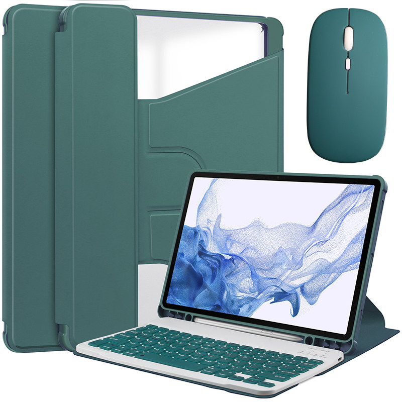 适用2023三星Tab S9保护套带笔槽蓝牙键盘触摸板鼠标11寸平板电脑SM-X710/X716B全包边软壳旋转皮套X718U防摔