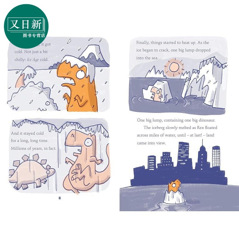 彩色章节书 恐龙雷克斯 3册 Rex Dinosaur in Disguise 英文原版 儿童图画章节书 搞笑冒险故事 进口童书 7岁以上 又日新,淘宝优惠券,粉丝福利购,淘宝优惠卷