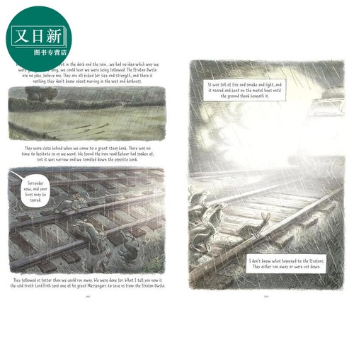 漫画章节书 兔子共和国 Watership Down The Graphic Novel 英文原版 儿童图画小说 漫画故事书 进口童书 9岁以上 又日新 - 图2